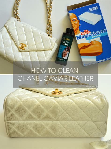 how to clean chanel leather bag|white leather bag cleaning.